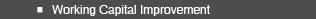 Working Capital Improvement